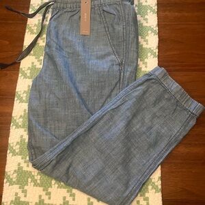 J Crew Chambray Jogger Style Pants 6P